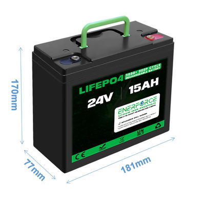 15AH 24V LFP μπαταρία για κινητικότητα Scooter Go Kart Golf Cart Goped