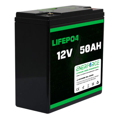 12.8V 50Ah επαναφορτιζόμενη μπαταρία LiFePO4 Γρήγορη φόρτιση για ηλιακή ενέργεια