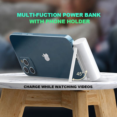 Υπερφωτεινή ταχεία φόρτιση φορητή 5000mAh Power Bank 96g με ενσωματωμένο κάλυμμα