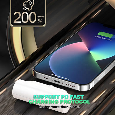 Υπερφωτεινή ταχεία φόρτιση φορητή 5000mAh Power Bank 96g με ενσωματωμένο κάλυμμα