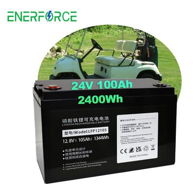 Η μπαταρία του καροτσιού γκολφ Enerforce 24V 100ah Lifepo4 LFP