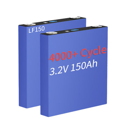 Ενεργειακή δύναμη 3.2 V 150AH LiFePO4 Πρισματικό κύτταρο 4000 κύκλος Α βαθμός 2.83kg Για σκάφος