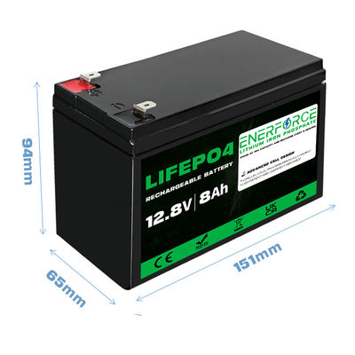 8Ah 12V LiFePO4 μπαταρία για ηλιακά και αιολικά συστήματα ενέργειας και UPS backup