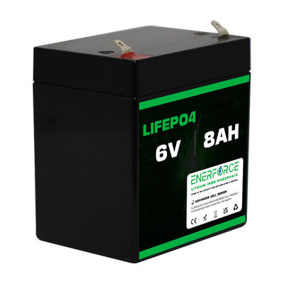 Enerfroce 6V 8ah Λίθιο σιδηροφωσφορικό μπαταρία πακέτο προσαρμοσμένο