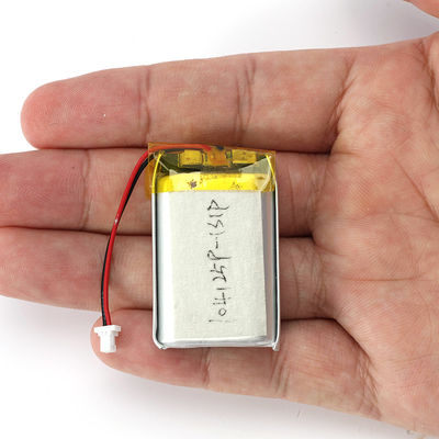104125 Ομιλητής Λιθιοπολυμερή μπαταρία 3.7 V 1100mAh Με συνδετήρα JST