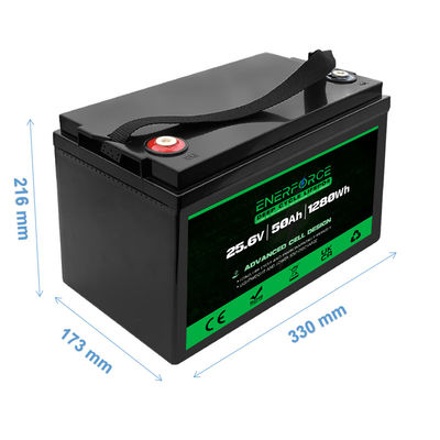 Λιθιοφωσφορική μπαταρία LFP 24V 50Ah Lifepo4 μπαταρία για κάρο γκολφ και βάρκα