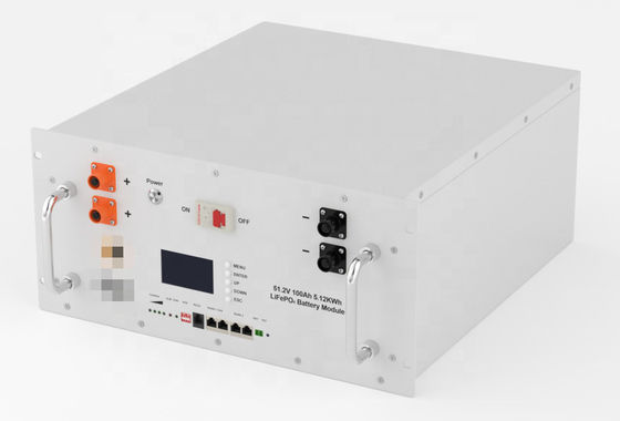 100Ah 48V LiFePO4 μπαταρία 5120Wh 51.2 V μπαταρία ιόντων λιθίου για συστήματα ηλεκτρικής ενέργειας