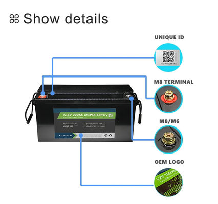 12v 24v 100ah 120ah 200ah 300ah Lifepo4 Bluetooth μπαταρία φωσφορικού σιδήρου μπαταρία 100 Kwh Lithium Pack με Bluetooth