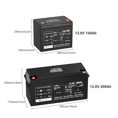 12v 24v 100ah 120ah 200ah 300ah Lifepo4 Bluetooth μπαταρία φωσφορικού σιδήρου μπαταρία 100 Kwh Lithium Pack με Bluetooth